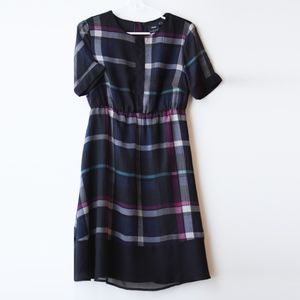 Blue Plaid Dress maternity